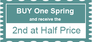 Buy One Spring and receive the 2nd at Half Price